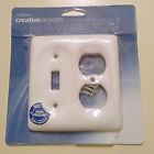 986cw 1 Duplex Porcelain Outlet Creative Accents White Toggle