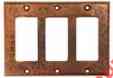 125387 Gfi Id Rocker Copper Cover Triple Fault Switchplate Ground