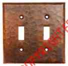 125390 Copper Double Switch Id Cover Switchplate Toggle