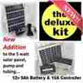 12v9ah Solar Water Pump Kit Fountain-garden Pond W Battery Charge Controller