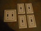 150ttw 150tw Switch Set Plate White 5pcs. Decorative Amerelle Wall
