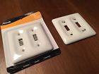 3020ttbt 2 Bone Plate Amerelle Pair Wall Toggle - Two Ceramic Color