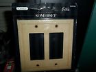 Swp205-07 2-gang Cast Stone Lot Collection 2 Somerset Wall Plate Sahara Gfci