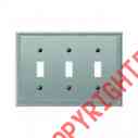 3103bn Jackson-deerfield Plate Switch Nickel 3 Toggle Zinc Wall Brushed
