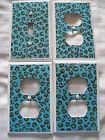 Sw606 4 Set - Outlet Electrical Cheetah Green Pc Light Blue Switch