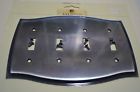 4782151 Baldwin Quad Colonial Antique Solid Brass Plate Style Wall Nickel
