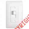 5070w Taymac Plates Toggle Switch Standard Corp White Cover-up