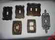 50t-1968 American Vintage Plate Switch Edmar 6 Covers Tack Ornate