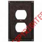 54daz Amerelle Duplex Aged Georgian Tumbled 1 Bronze Wallplate