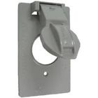 5913-1 Weatherproof Cover Rec Outdoor Electrical Gray Hubbell