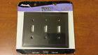 84tttvb Amerelle -- Solid 3-gang Plate Cover Decora Switch Metal Aged Bronze