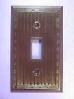91071 4 Single Ribbed Switch Lot Slater Plate Cover Brown Bakelite Wall