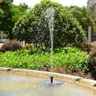 A61l110144s0m9e5529 Unbranded Solar Pannel Floating Bird Bath Water Fountain 191599117047