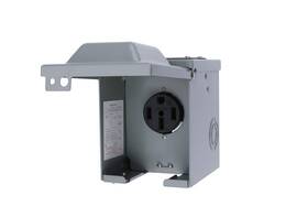 Aa Ignition Gwarv102 50 Amp 125/250 Volt Power Outlet Box Enclosed Lockable - For Rv Campers Mo