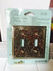 0137796 Allen Brass Switch Double Toggle Cover Roth Antique
