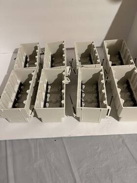 4304-nk Allied Moulded 4-gang Fiber Glass Box For Nonmetallic Sheathed Cable 8pc