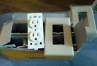 7000-la Almond Receptacles Amp Ivory Duplex Lot Cheetha Light 11 Covers 15