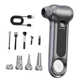 Anyeye 763300698154 Compressed Air Duster-150000rpm Brushless Motor Stepless Speed Gray