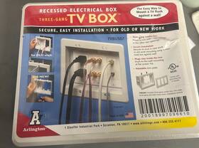 Arlington Tvbu507 Three Gang Recessed Electrical Box