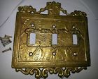 3switch Arms Solid Vintage Viking Plate 24-26 Virginia Brass Cover Metalcrafters