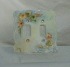 Bfe1568 Art Switch Plate Porcelain Hand Grape Mildred Painted Leaves Fischer
