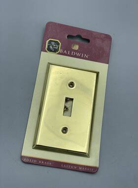 Baldwin 4751-030-cd Solid Brass Beveled Edge Switch Plate Nos Wall Cover