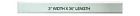 Bm2s3x36 Beveled " Glass Long Strips Mirror Sides 36 2 3 Clear