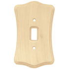 64641 Brainerd Wood Lot Plate Wall Scalloped 2 Switch Single