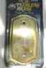 30030-030 Brn Colonial Blank Brass Peerless Dull Model Plate Sng 1-plate