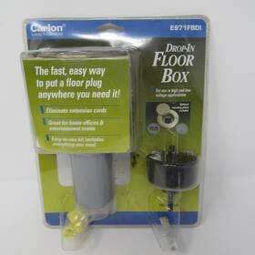 Carlon Lamson Sessions E971fbdi Drop-in Floor Box Kit With Brass Cover Electrical Outlet New