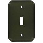 6001-1t-m15b Colonial Pewter Deco Single Switchplate Bronze Matte Toggle