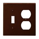 001-85005 Combination Plate 1-duplex 1-toggle Wall Lot-5 Leviton 2-gang