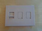 93073 Cooper -magnetic Steel Cover 3gang Stainless Switch 5 Toggle Wallplates