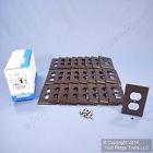 85303 Cover Outlet Receptacle Wall Deep Plates Brown Leviton 25 Extra