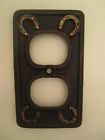 Crystals Western Horseshoe Rhinestone Cover Gold Brown Plate Outlet Rustic
