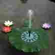 Dc4.5-10v Ydn1866301441438wx Unbranded Generic Solar Power Water Pump Brushless Floating Lotus Leaf Fountain New O7d1