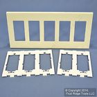 80321-sa Decora Leviton Gfi Gfci Screwless Almond 5-gang Cover Wallplate