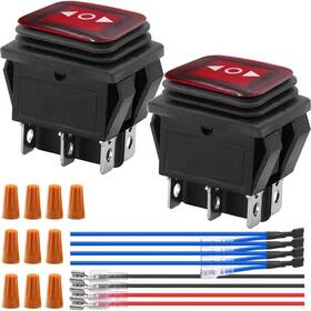 Dkardu Nr-us-410 Momentary Rocker Switch Polarity Reverse Dc 12v 10a Motor Control Togg