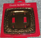 142-62 Double Switch Kirsch Brass Antique Genuine Plate Wall Vintage Bf
