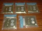 64397 Duplex Brass 5 Lot Wall 64397----free Brainerd Switch Plate Polished Shipping