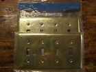 126530 Electrical Decorator Wall Switch Quad Polished Plate Brainerd 2 Brass