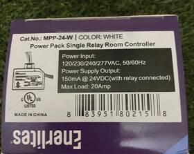 Enerlites Mpp-24-w Power Pack Single Relay Room Controller White
