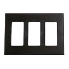 Fb3sbr Faceplate Plate Lightolier Wall Multi-gang 3-gang Controls Brown