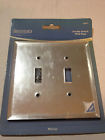 64591 Finish Mirror Double Brainerd Switch Plate Wall