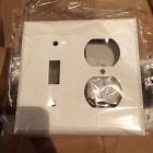 86532 Gang 2 Steel Wall White Switch Toggle Plate 10 Pc Duplex Mulberry