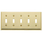4775.xxx.cd Gang Switch 5t Beveled Toggle Estate Plate Baldwin - Prices Edge Tie