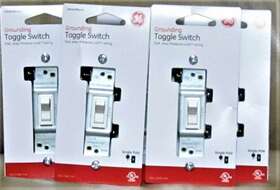 54161 Ge 050169985946 Lot Of 10 - Grounding Toggle Switch...white...model