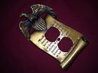 Gim3077 Eagle Vtg Jefferson Plate Brass Metal Outlet Mc Ant 1967 Cover Thomas