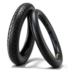 Goimgn 14x2.125 54-254 Heavy Duty 14 X 2.125 57 254 Tire And Tube Set With Angled Valve Stem