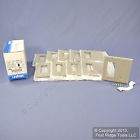 80708-gy Gray Blank Covers Gfi Leviton Wallplates Decora Mount Outlet Strap 10